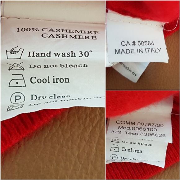 Seventy 100% Red Cashmere Sweater - Picture 4 of 5